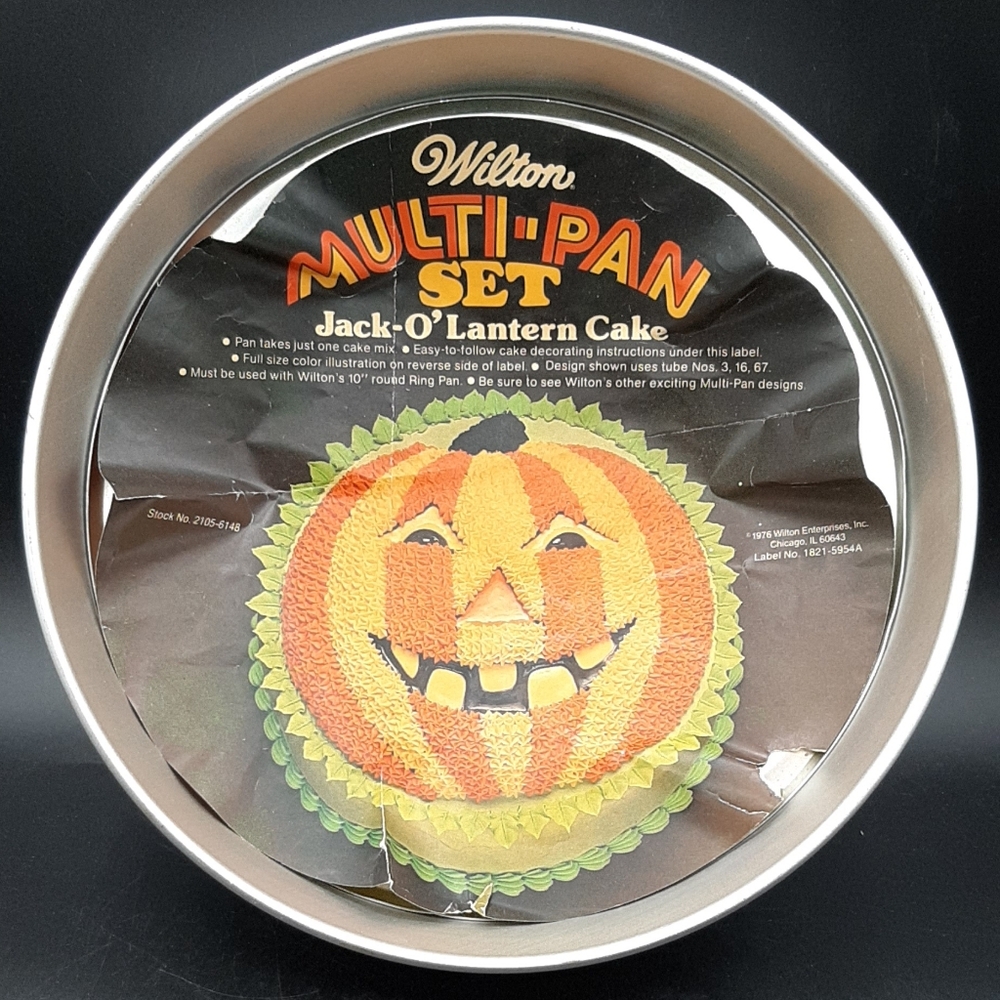 Vintage 1974 Wilton Multi-Pan Set Jack-O' Lantern Cake Dessert Complete Pan